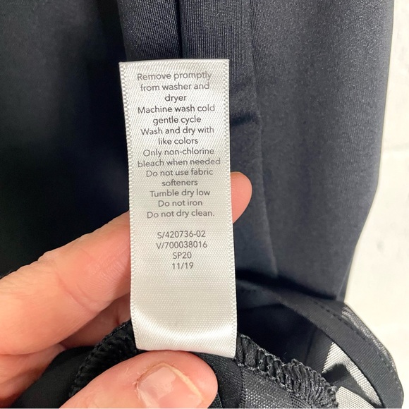 Athleta Sunlover Tank Dress‎ UPF Sheer Mesh Hem Beach Athleisure Tennis Prep SP - Picture 9 of 11